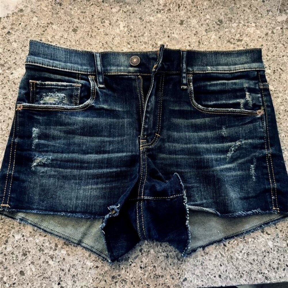 Abercrombie & Fitch Indigo Jean Shorts